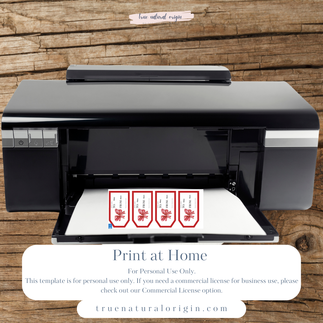 Instant Download Editable Christmas Gift Tags