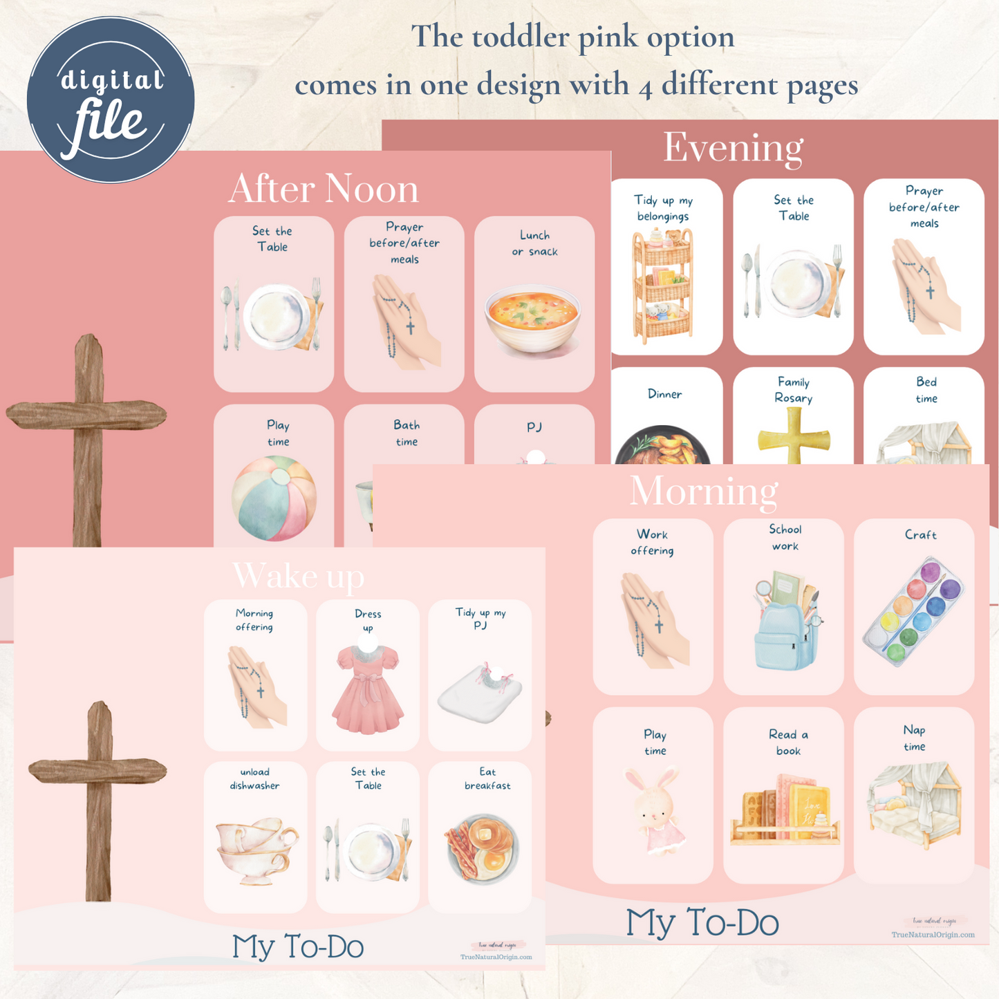 Reusable Kids’ Weekly Progress Tracker with Faithful Focus - from toddlers to high schoolers